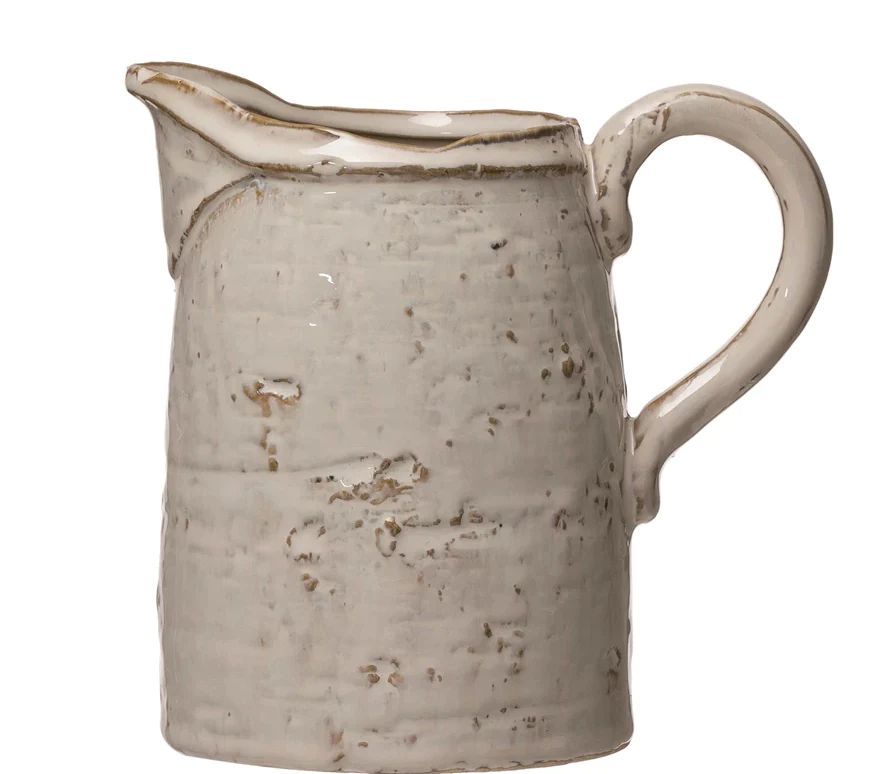 Stoneware Pitcher with Glaze | The Nested Fig
