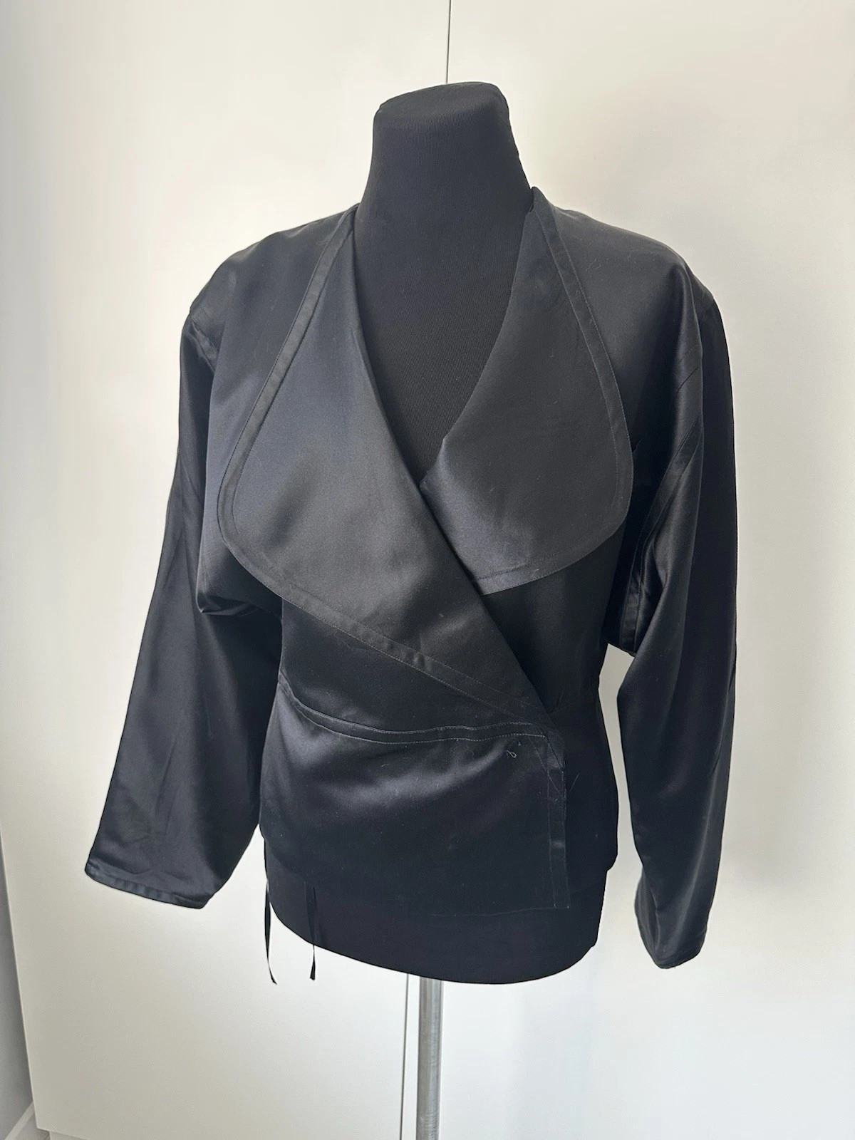 Jil Sander Black Silk Vintage Size 40 Jacket | eBay US