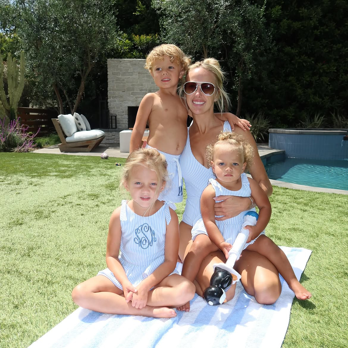 Love matching with my kids! All of our looks are from @Caden Lane! You can get any of these (and anything else on their site) for 20% off! 

Grab your faves now before the sale ends! 🩵

#LTKKids #LTKSwim #LTKSaleAlert