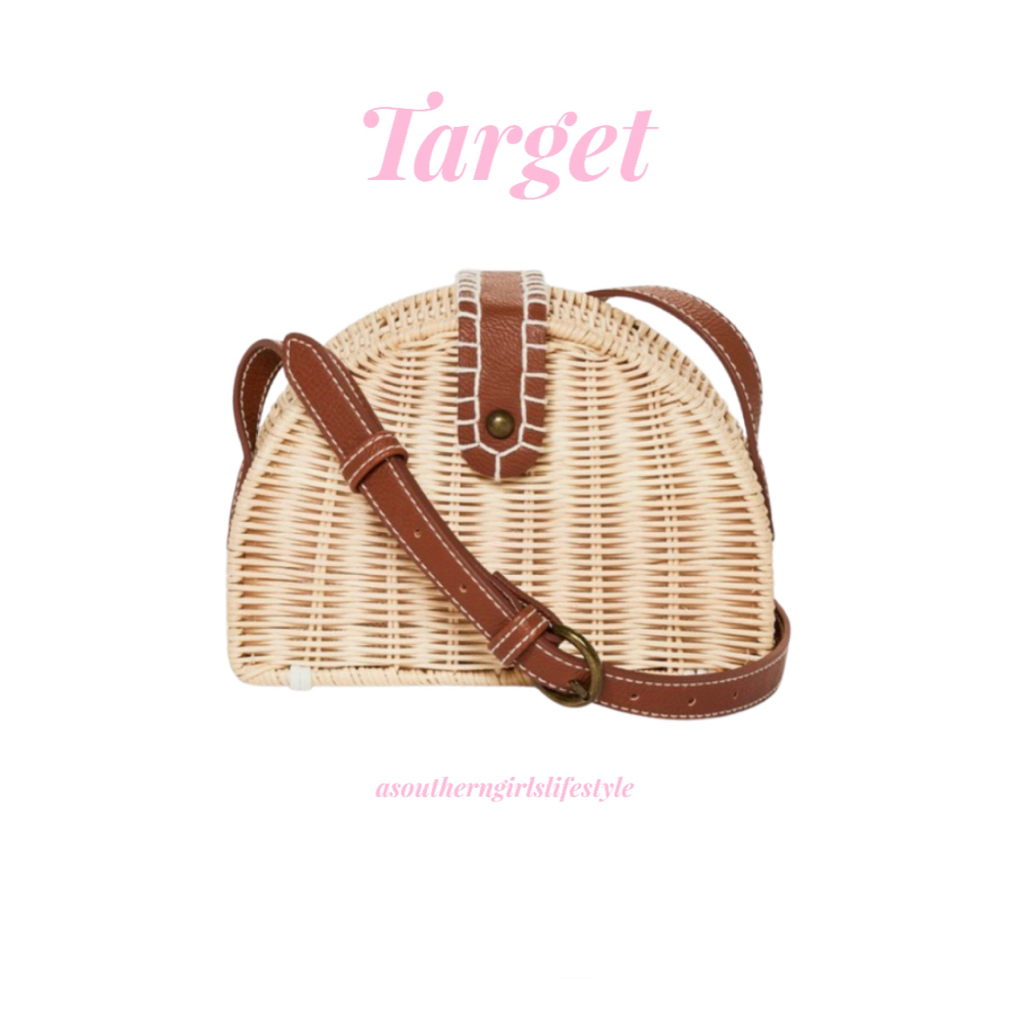 Round straw bag discount target