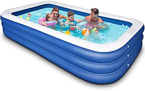 Blow Up Pool for Adults, 120" X 72" X 22" Large Inflatable Swimming Pool for Adult, Family, Kids,... | Amazon (US)