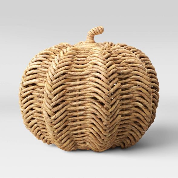 7.6" x 9.6" Herringbone Woven Pumpkin Figurine - Threshold™ | Target