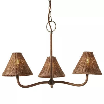 Delphine Wicker Chandelier | Lumens