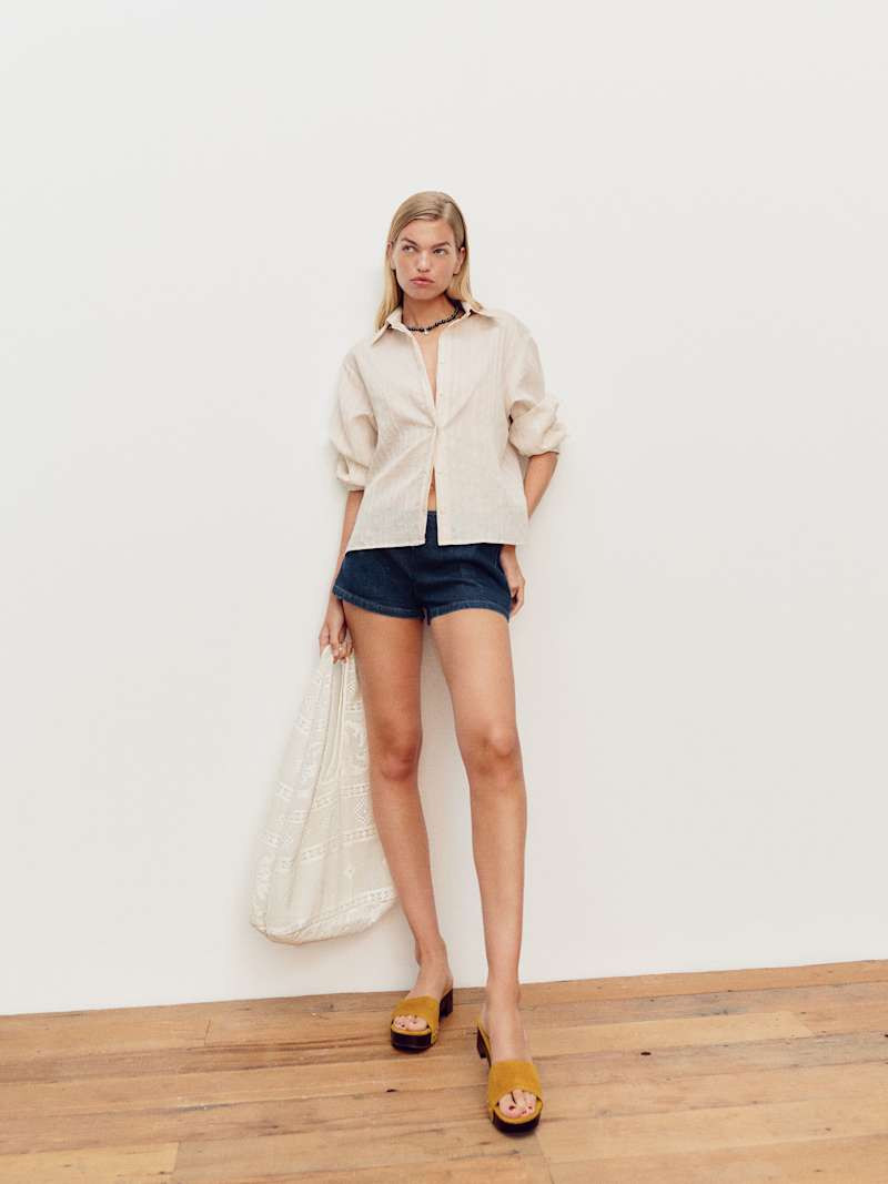 June 2 In Low Rise Denim Short | Reformation (Global)