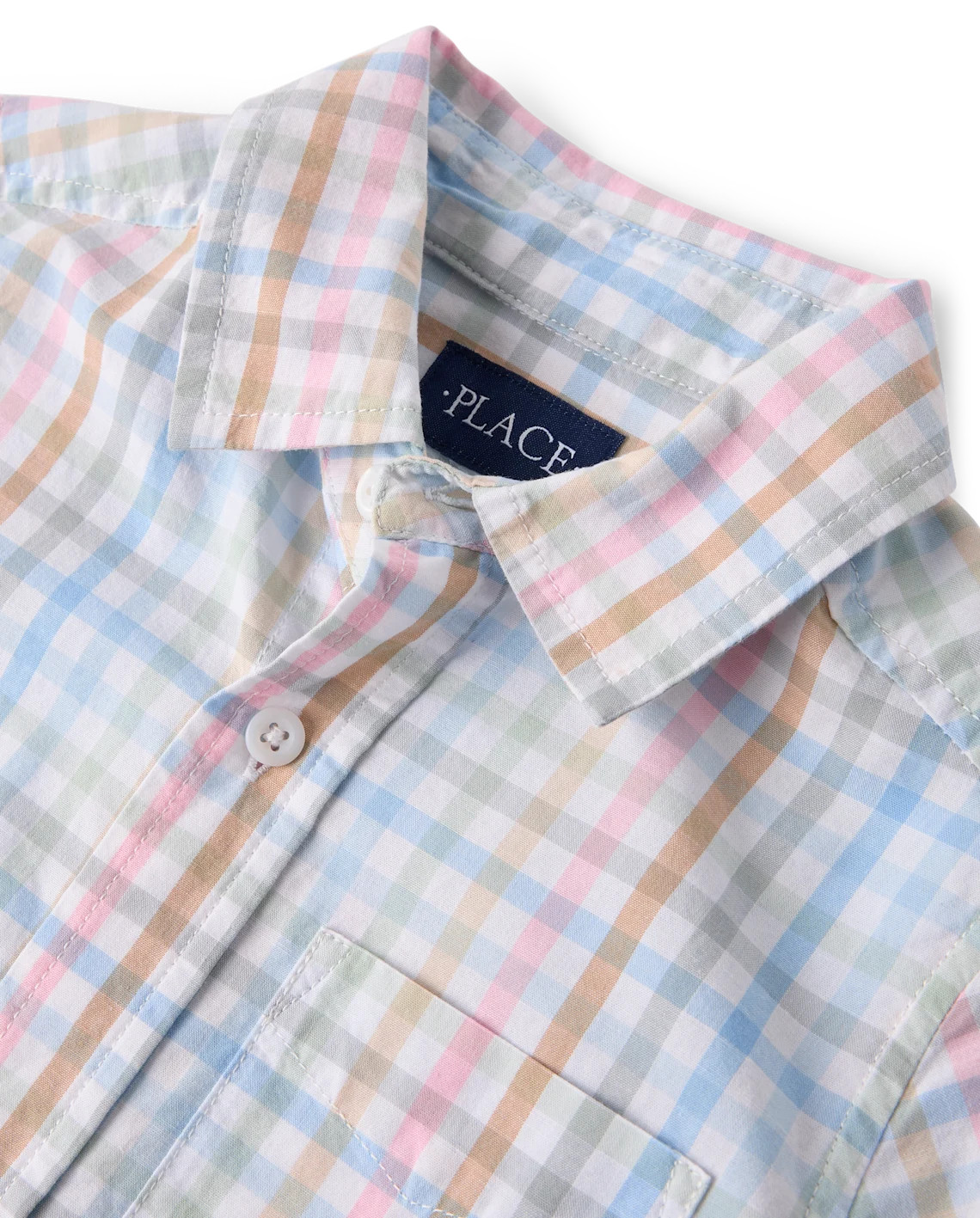 Boys Gingham Poplin Button Up Shirt - multi | The Children's Place