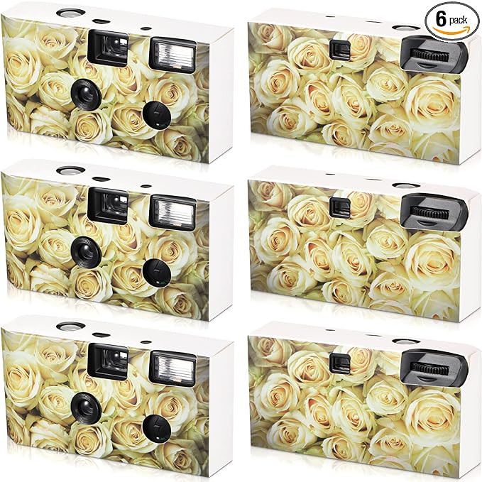 6 Packs Disposable Camera for Wedding Single Use Film Camera with Flash for Wedding, Anniversary,... | Amazon (US)