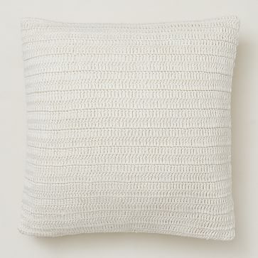 Crochet Linen Pillow Cover | West Elm (US)