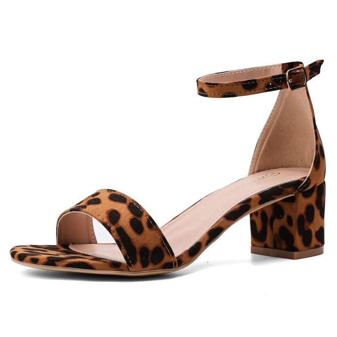 Moda Chics Women's 2 Inches Chunky Heel Sandals for Party, Cocktail, Wedding | Amazon (US)