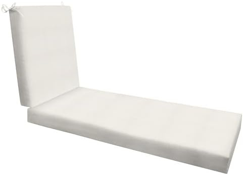 Honeycomb Outdoor Chaise Lounge Cushion for Patio Furniture, Water & Fade Resistant, Removable Co... | Amazon (US)