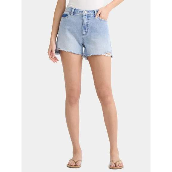 Time and Tru Women's Drapey Utility Shorts, 4" Inseam, Sizes XS-XXXL | Walmart (US)