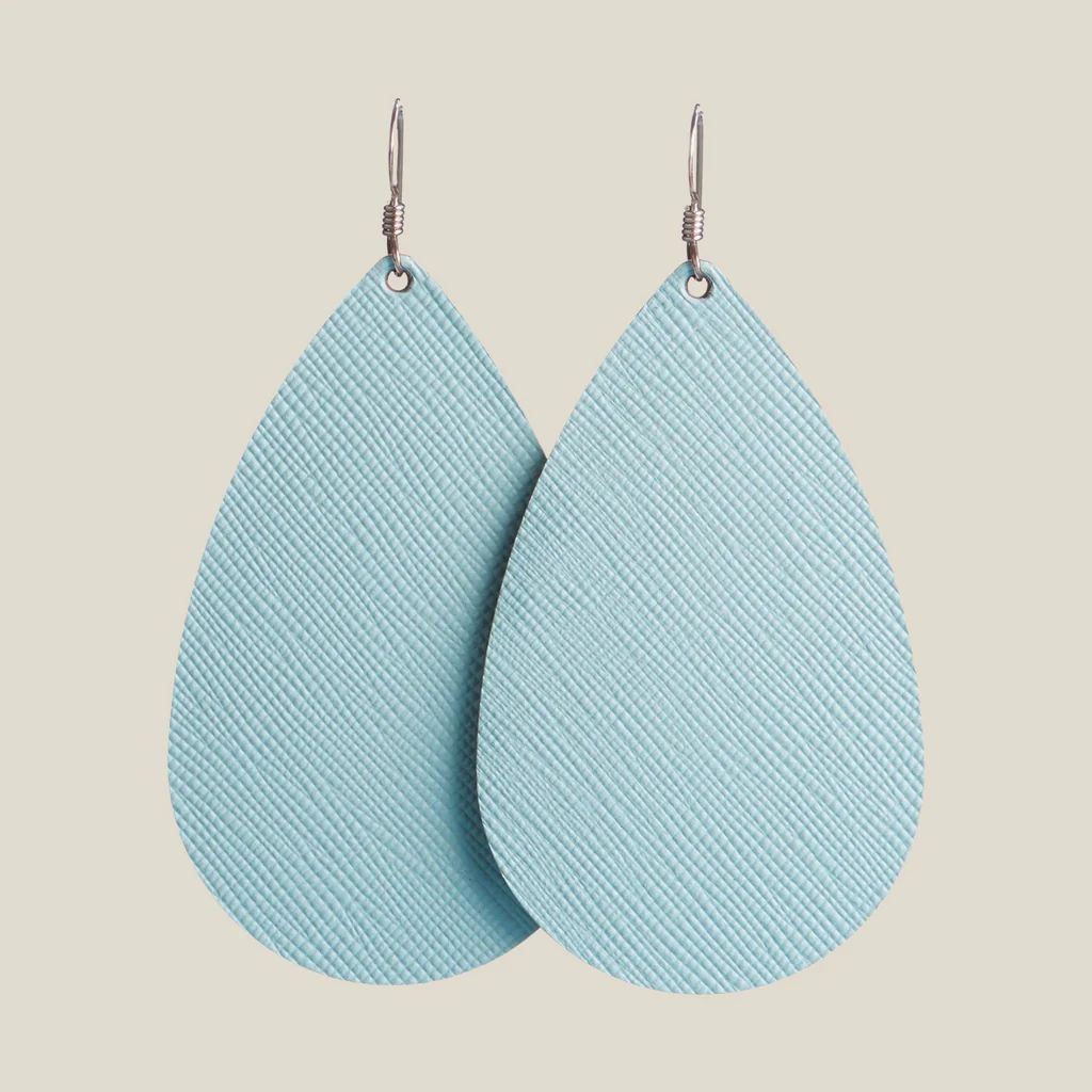 Cloud Teardrops | Nickel and Suede