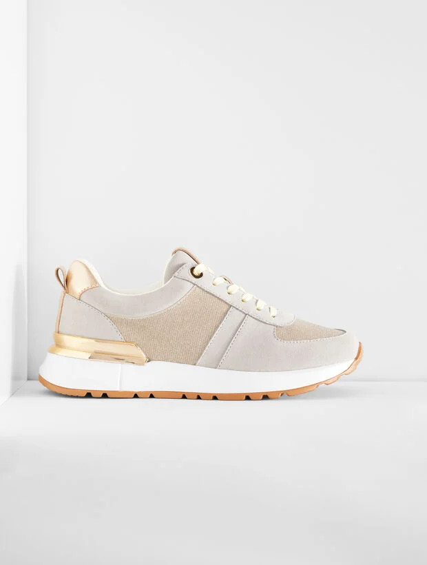 Darby Suede Metallic Sneakers | Talbots