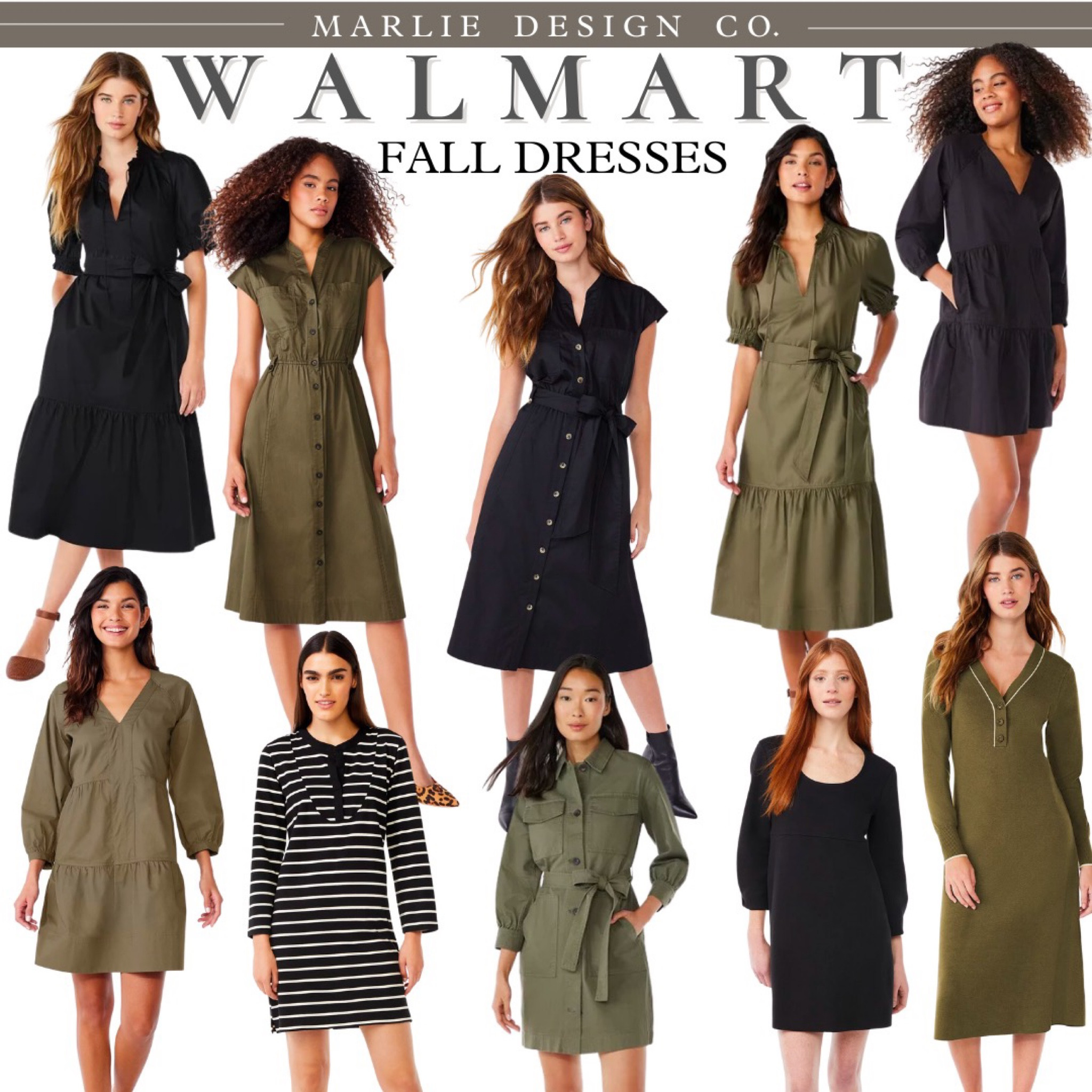 Walmart Dresses for Women | teacher outfit | fall outfit | work outfit | fall dress | dress | work dress | teacher dress | free assembly | walmart | short sleeve dress | sweater dress | midi dress | knee length dress | short dress | long dress | shirt dress | wrap dress | long sleeve dress | t shirt dress | walmart finds | black dress | olive green dress | army green dress | affordable dresses for women 

#LTKcurves #LTKworkwear #LTKmidsize