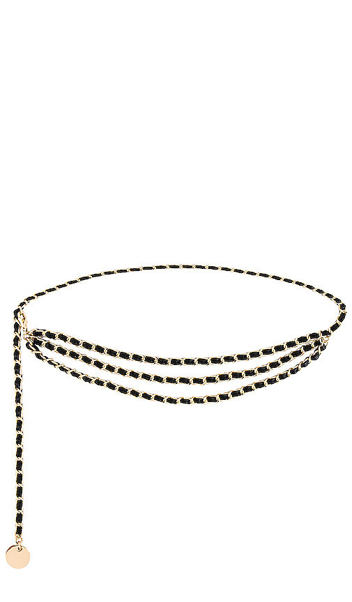 B-Low the Belt Gissel Mini Belt in Black & Gold. Size all. | Revolve Clothing (Global)