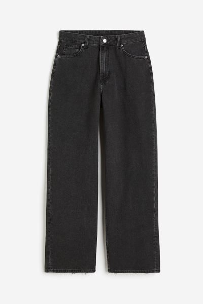 90s Baggy High Jeans - Black - Ladies | H&M US | H&M (US + CA)