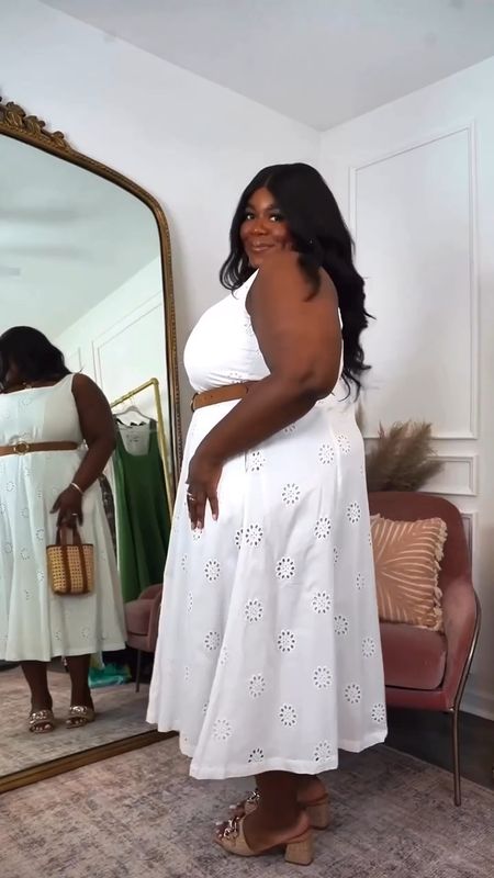 You can’t go wrong with this dress for spring and summer. The darling eyelet details are so sweet. Wearing and XXL. All accessories including belt are from Target! I’ve linked it all below. 

Vacation Outfit Inspo, Plus Size Spring Dress, Plus Size White Dresses, Graduation Dresss

#LTKfindsunder50 #LTKplussize #LTKsalealert