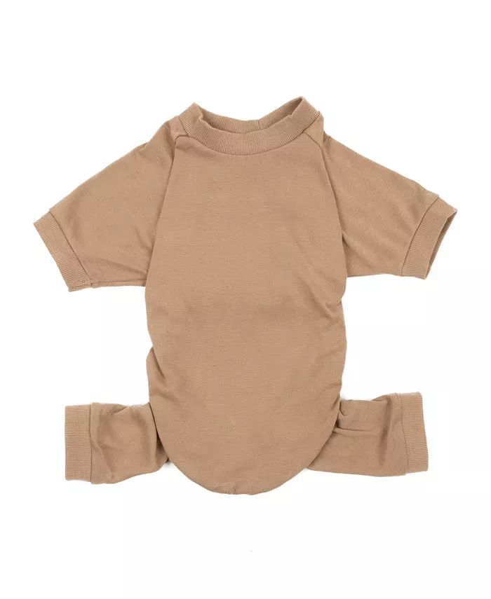 Dog Cotton Pajama Solid Beige | Macys (US)