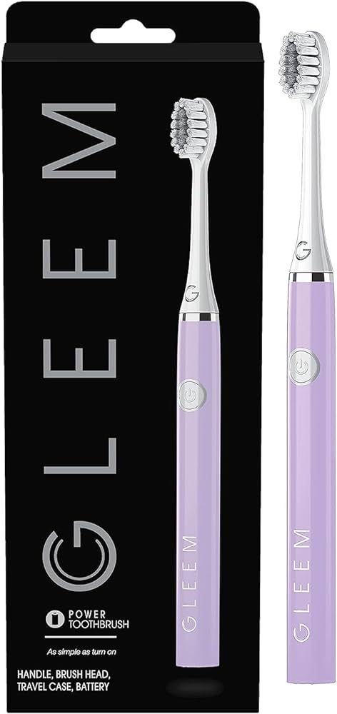 GLEEM Battery Powered Electric Toothbrush, Lavender | Amazon (US)
