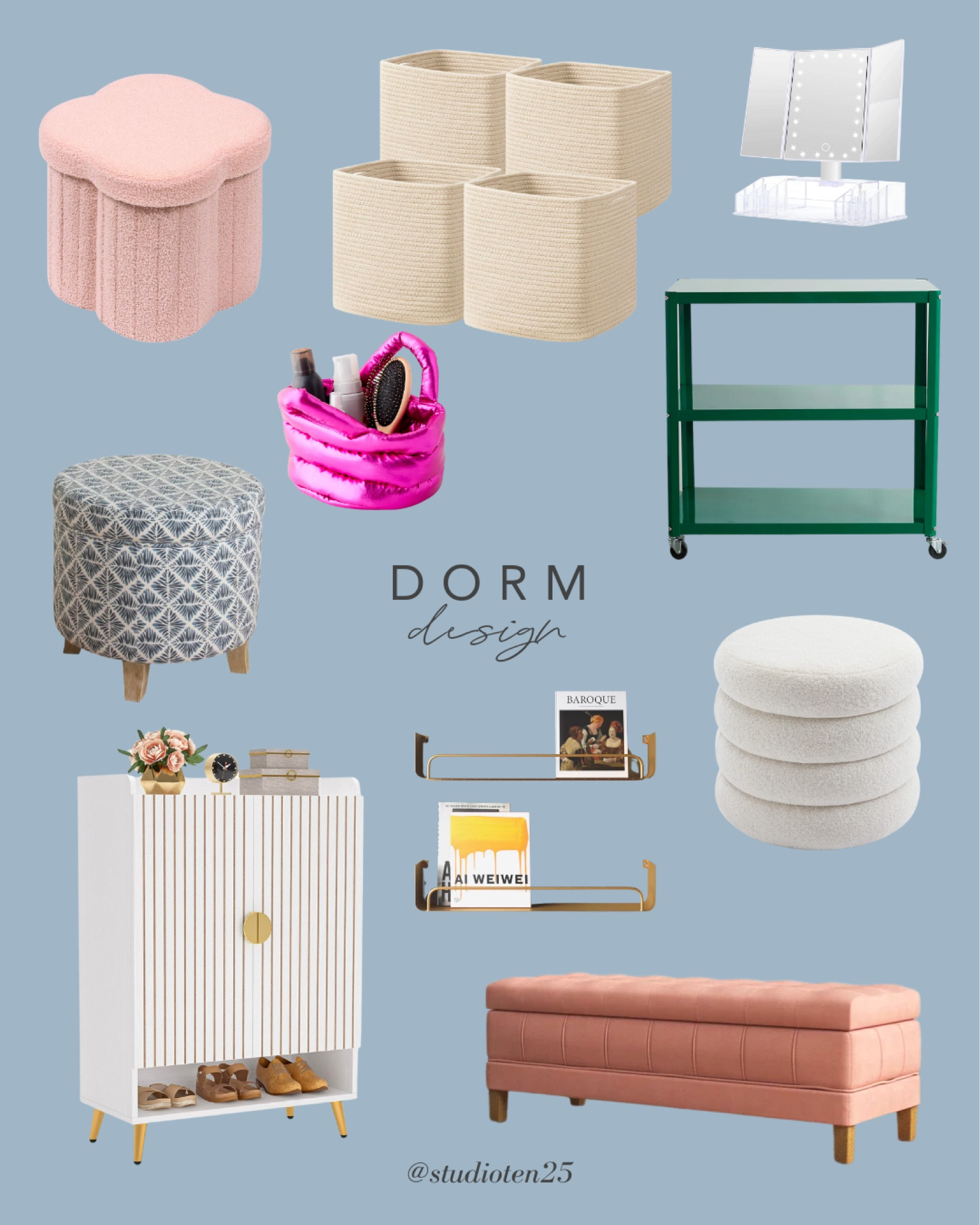 Dorm room design and storage solutions. 🎀

#LTKhome #LTKU #LTKstyletip