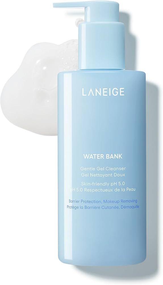 LANEIGE Water Bank Gentle Gel Cleanser: pH-Balanced & Barrier-Boosting with Blue Hyaluronic Acid | Amazon (US)
