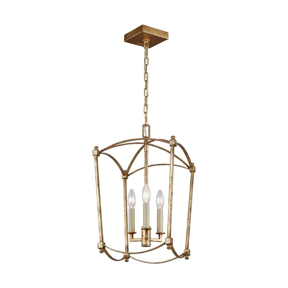 Feiss Thayer 3-Light Antique Guild Chandelier-F3321/3ADB - The Home Depot | The Home Depot