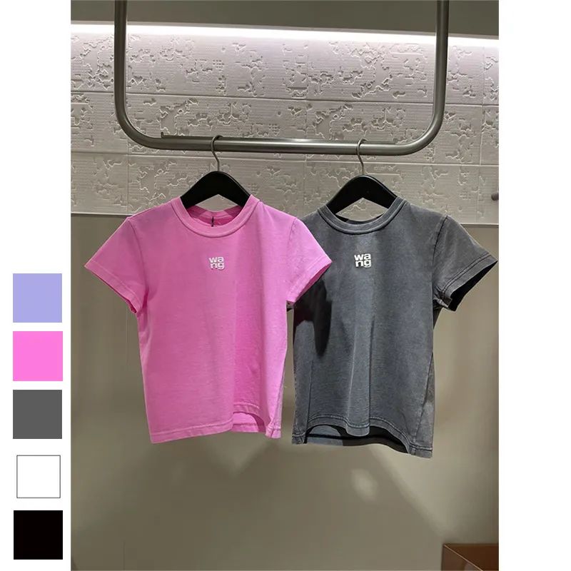 Solid Summer T shirt for Women Clothing Letter Print O-Neck Short-Sleeve T-shirt Femme Loose Casu... | DHGate