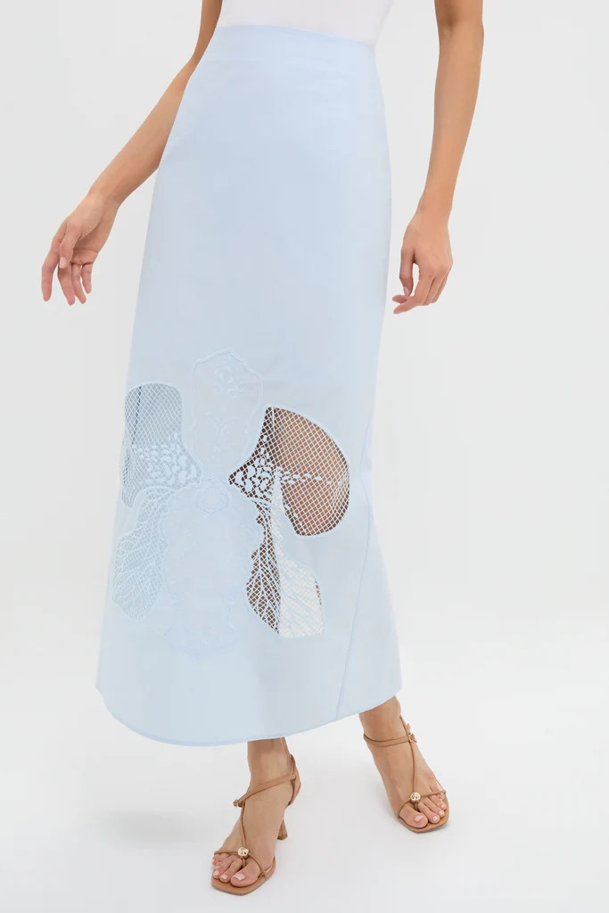 Blue Tint Leonie Midi Skirt | Tuckernuck (US)