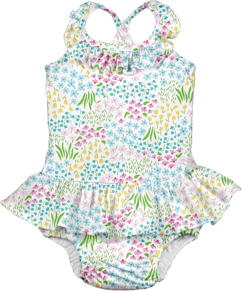 i play. by Green Sprouts One-Piece Swimsuit with Built in Reusable Swim Diaper | Helps Provide Secur | Amazon (US)