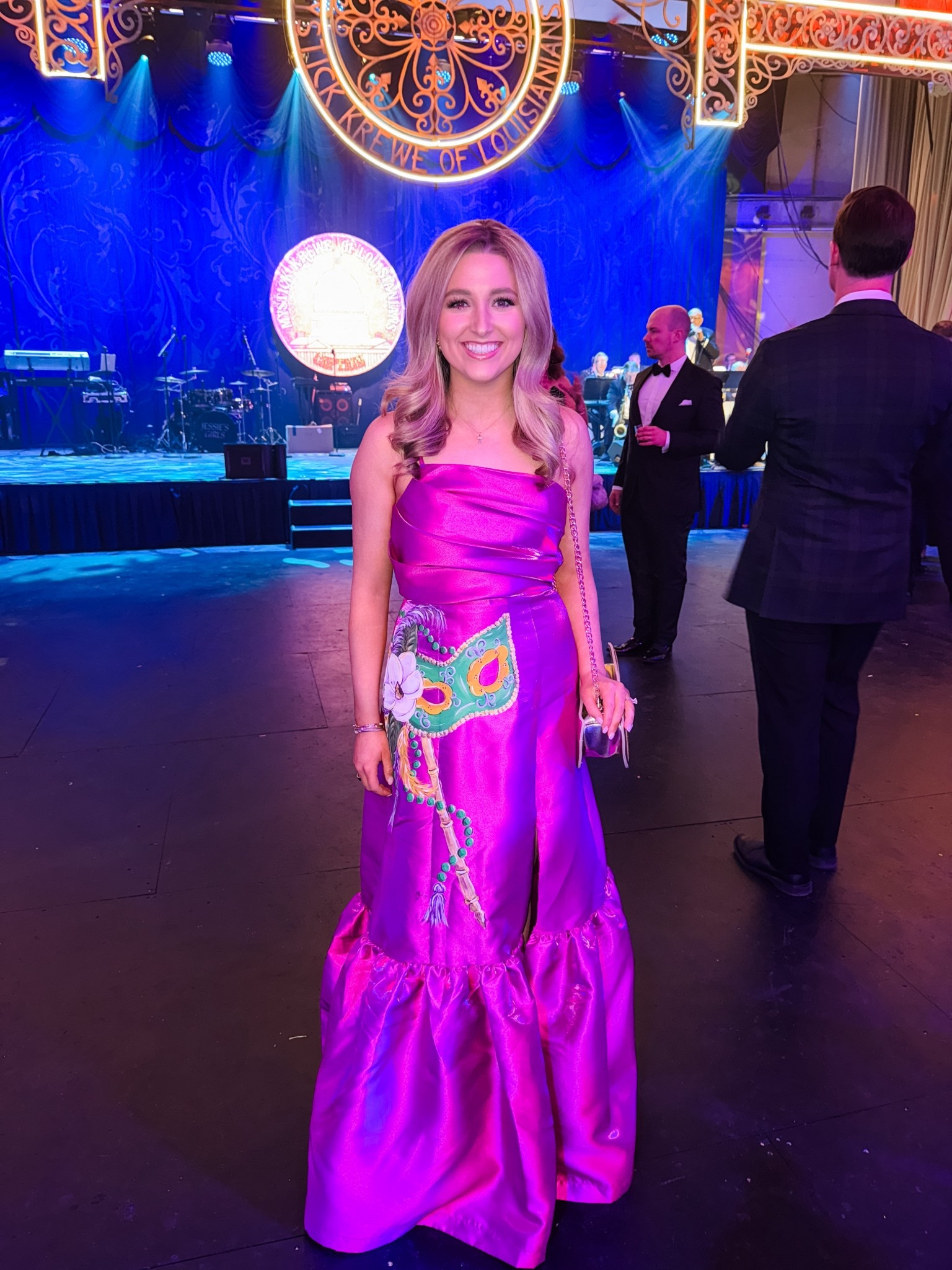 Love this dress from Lulus! Wearing a size small! Perfect for balls, galas, and weddings! And had local artist Ann Long hand paint it🤩🤩🤩

#LTKWedding #LTKootd #LTKSeasonal