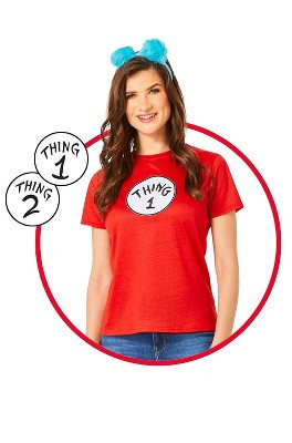 Dr. Seuss Thing 1 & 2 Women's Adult Costume Kit, Small | Target