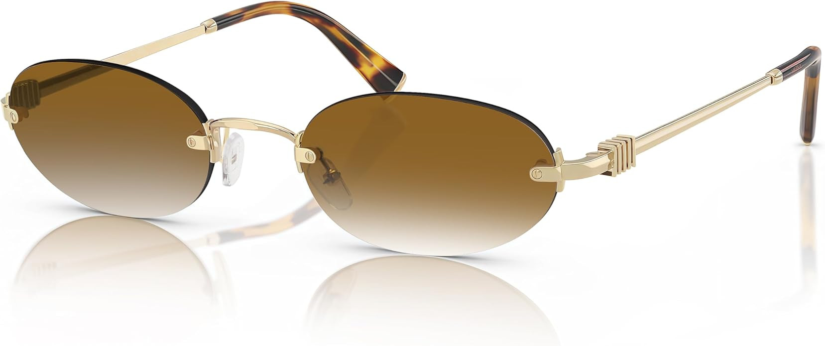 Retro Small Oval Sunglasses for Women Men, 2025 Trendy Rimless Sun Glasses Fashion Narrow Shades ... | Amazon (US)