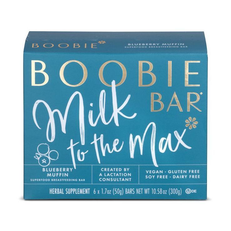 Boobie Bar Superfood Vegan Lactation Bar Blueberry Muffin - 1.7oz/6ct | Target