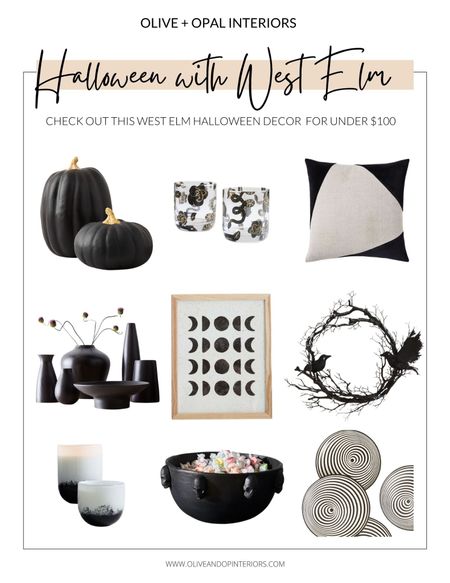 Halloween decor can still be elegant - West Elm has some great options for under $100!
.
.
.
West Elm
Ceramic Pumpkins 
Drink-ware
Dishes
Candy Bowl
Skulls
Vases
Candles
Crow Wreath
Pillow 
Moon Art
Black & White Decor

#LTKhome #LTKHalloween #LTKunder100