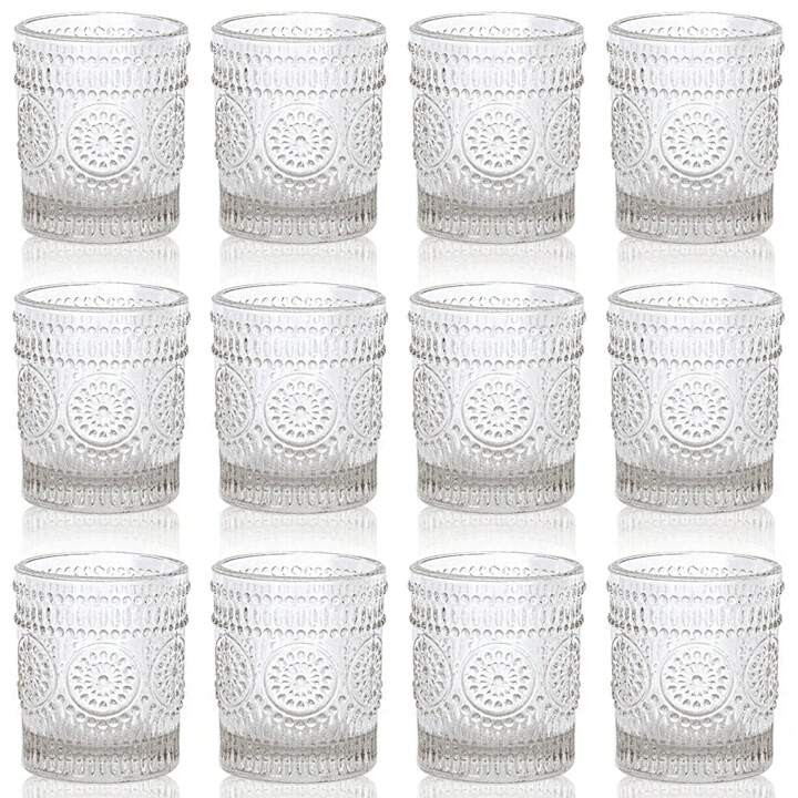 12/24PCS Clear Glass Votive Candle Holders, Tealight Candle Holder In Bulk, Vintage Candle Holder... | SHEIN