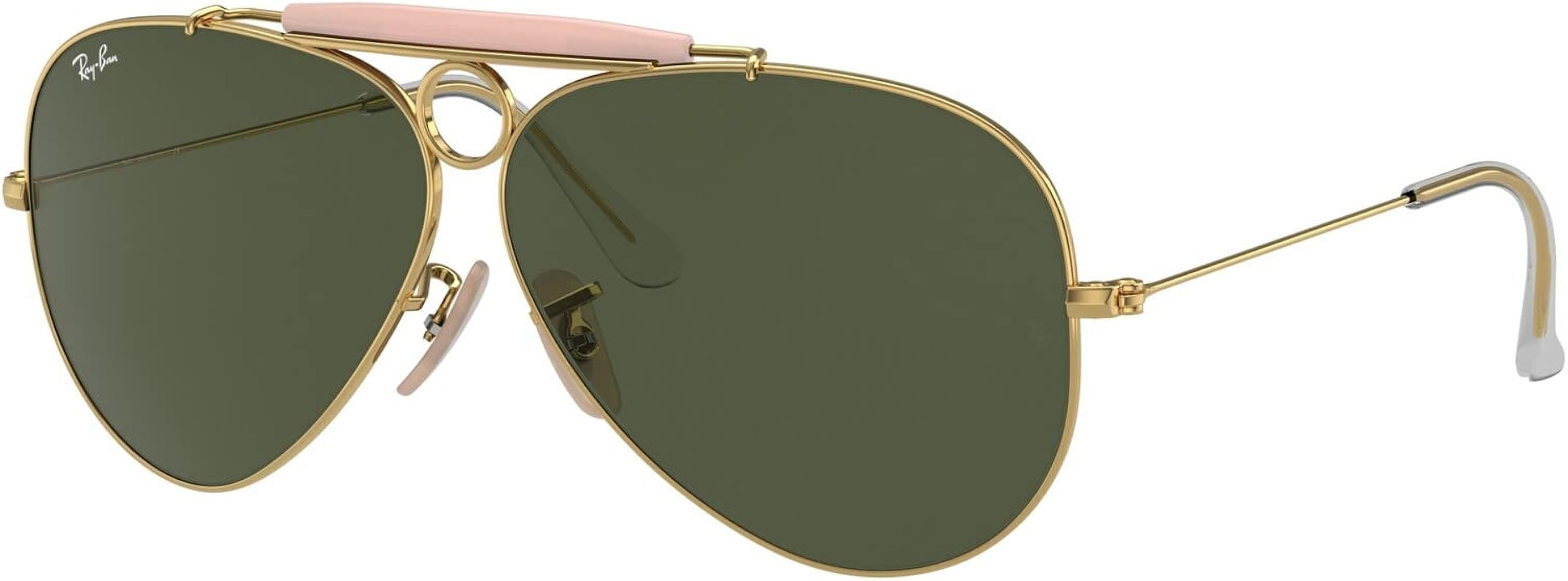 Ray-Ban Rb3138 Shooter, Gold Frame/Green G-15xlt Lens, 58 mm | Amazon (US)