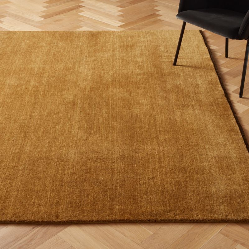 Henry Gold Handloomed Wool Rug | CB2 | CB2