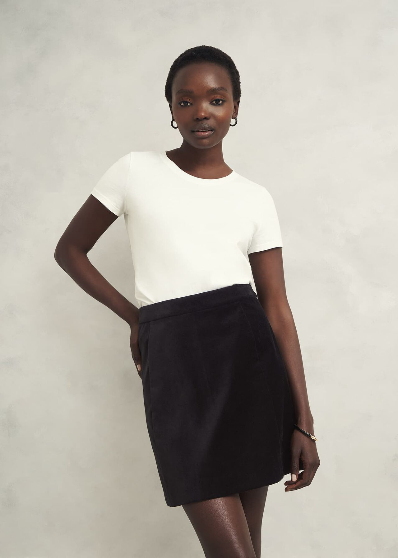 Izzy Velvet Skirt | Hobbs US | | Hobbs