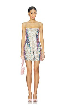 Lovers and Friends Fran Mini Dress in Iridescent Pink from Revolve.com | Revolve Clothing (Global)