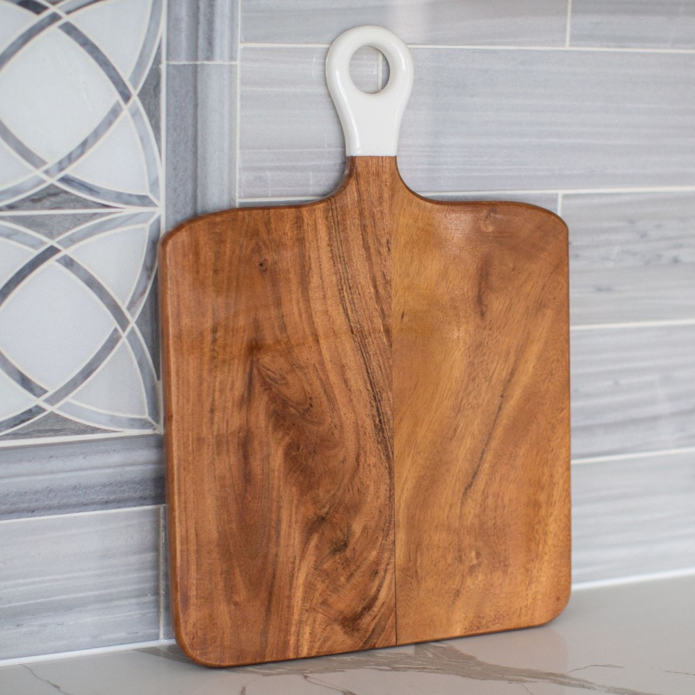 Jeanne Fitz Wood & White Square Cheese Board | Williams-Sonoma
