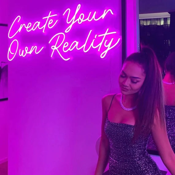 Create Your Own Reality Neon Sign Personalised Gift Bedroom | Etsy | Etsy (US)
