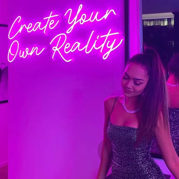 Create Your Own Reality Neon Sign Personalised Gift Bedroom | Etsy | Etsy (US)