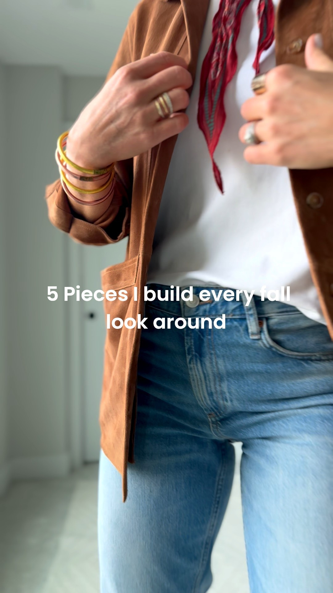 THE 5-PIECE FALL UNIFORM
This is the effortless formula I swear by every year.

1️⃣ The not-see-through tee (IYKYK)
2️⃣ Wide-leg jeans with room but still structure
3️⃣ Statement flats that pull it all together
4️⃣ A suede jacket for instant polish
5️⃣ One accessory with pop (mine’s a scarf, always)

🖤 Shop the exact pieces I’m wearing + affordable swaps

#LTKOver40 #LTKStyleTip #LTKFindsUnder100