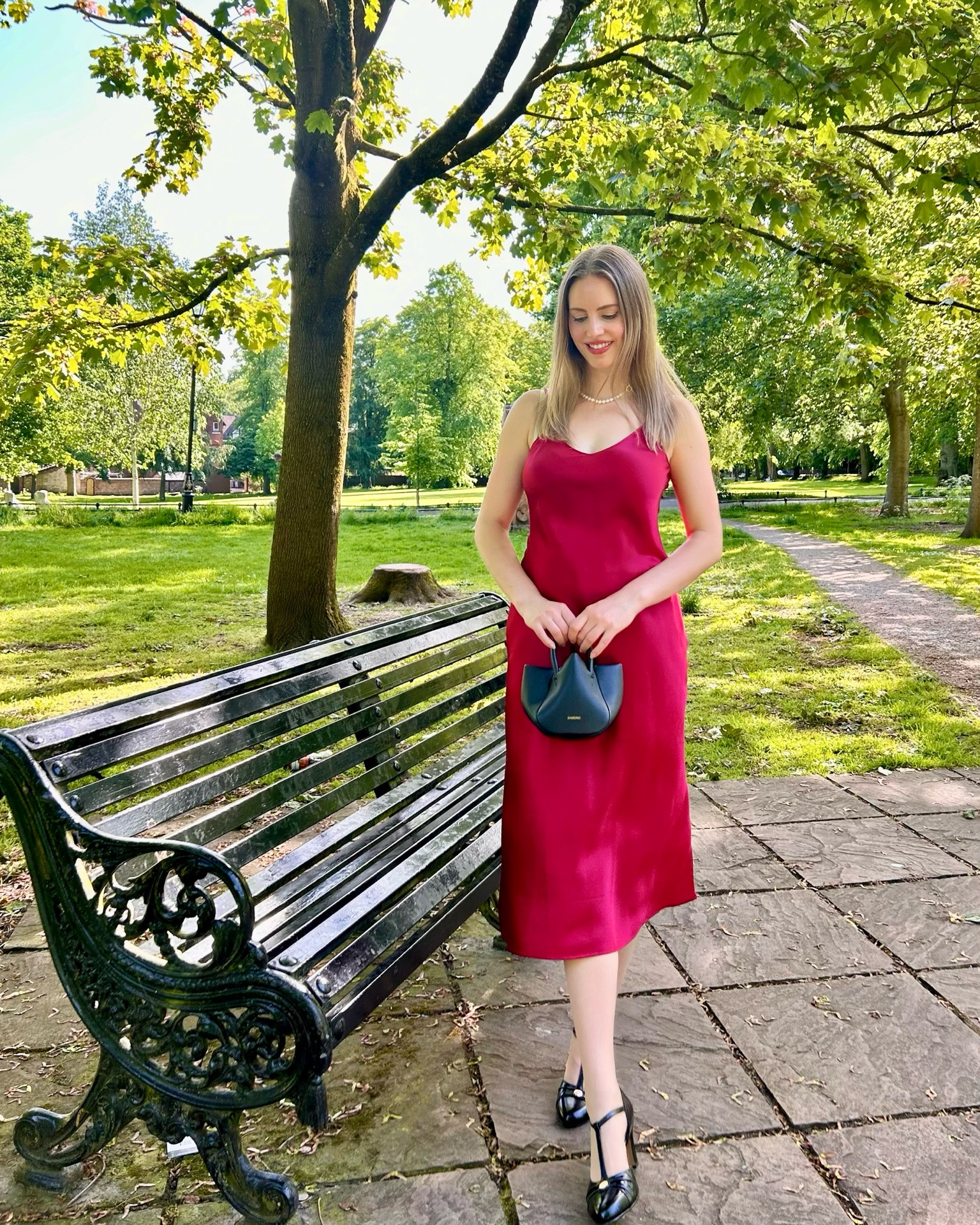 Red silk vibes 🌹 

Silk dress perfect for this heatwave 🔥 lightweight, breathable, comfy fit and all natural fabric 🌿 AD @silksilky_official  

Shoes by @charliestoneshoes via @topvintage_boutique AD 
Bag by @sinbono_official AD

#silk #silkdress #sustainablefashion #nature #reddress

#LTKsummer #LTKstyletip #LTKdresses