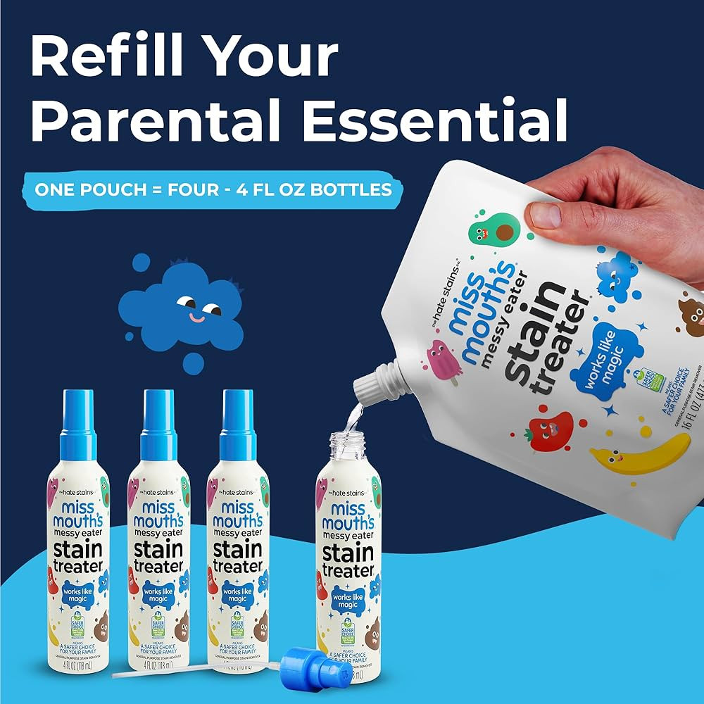 Miss Mouth's Messy Eater Stain Treater - 16oz Refill - Newborn & Baby Essentials - No Dry Cleanin... | Amazon (US)
