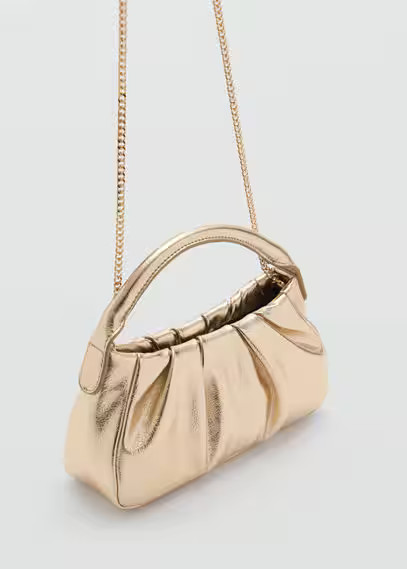 Quilted chain bag gold - Women - One size - MANGO | Mango (US/MX/AU)