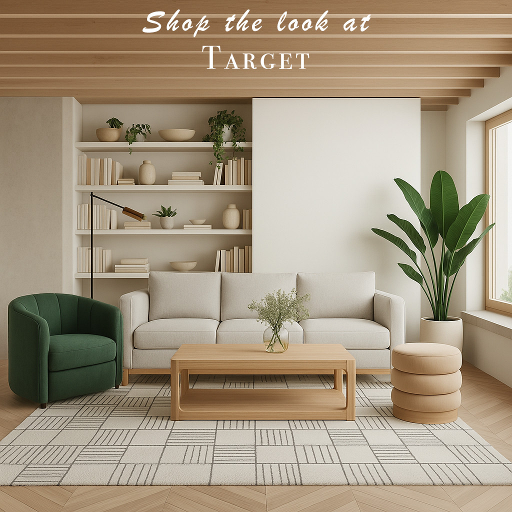 Living room design. Target home decor. Sofa. Armchair. Coffee Table. Ottoman.  

 #LTKstyletip