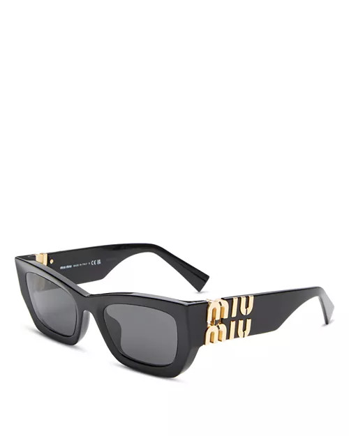 Miu Miu MU Rectangle Sunglasses, 53mm  | Bloomingdale's Jewelry & Accessories | Bloomingdale's (US)