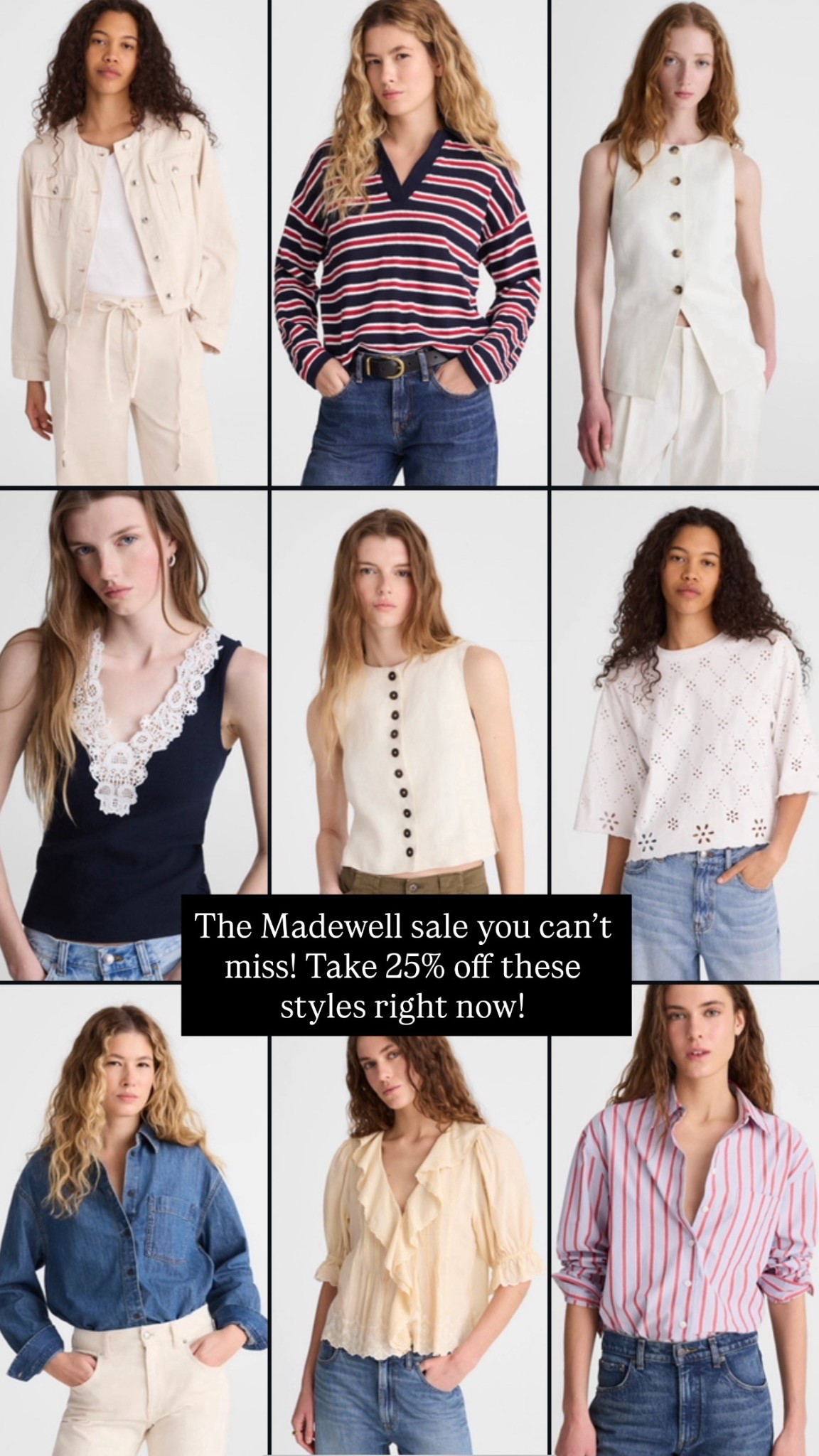 This is such a good sale! Take 25% off all these chic styles via Madewell! 

#LTKSaleAlert #LTKSpringSale #LTKSeasonal