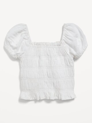 Short-Sleeve Smocked Top for Toddler Girls | Old Navy (US)