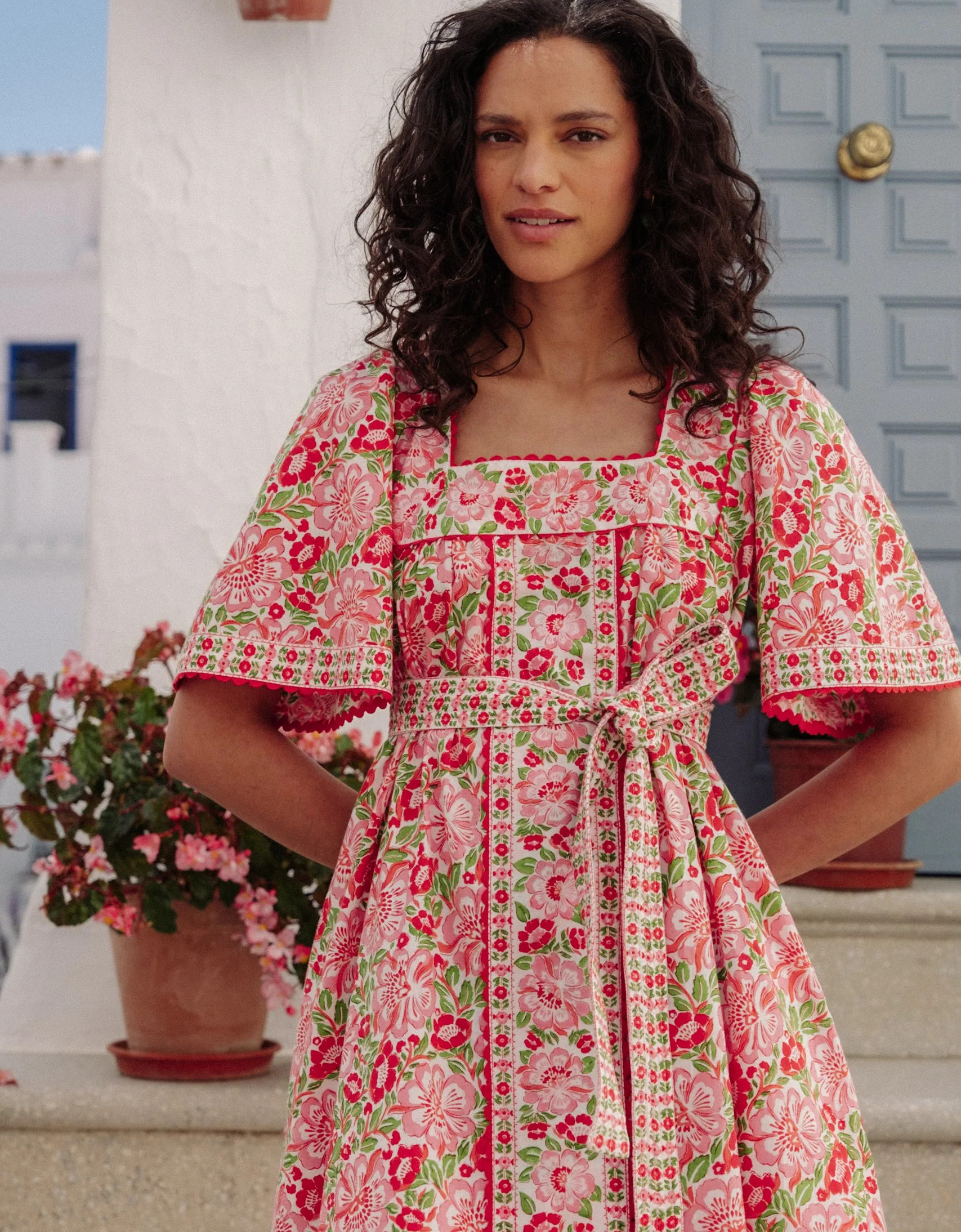 Sweet Hibiscus Fleur Dress | Pink City Prints UK
